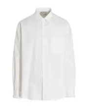 VTMNTS Barcode Printed Buttoned Shirt White