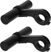Milisten 2pcs Bicycle Handlebar Extension Mounts for Speedometer and Light Compatible with All Bike Types Easy to Install for Commuting and Travel Durable
