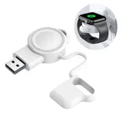 Catzon USB Portable Magnetic Watch Wireless Charger for Apple Watch 1/2/3/4/5/6/SE-White