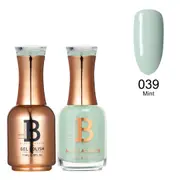 Billionaire Gel Polish UV LED & Nail Lacquer Duo 039 Mint 15ml