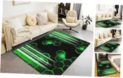 Honeycomb Area Rug 3x5 Inch for Girls Boys Kids Modern Geometry Hexagon Theme