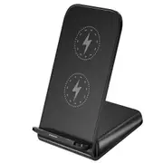 10W Qi Wireless Charger Stand for iPhone 12 Mini 11 Pro XS MAX XR X 8 Samsung S20 S10 Fast Charging Dock Phone Charger