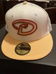 Arizona Diamondbacks New Era 5950 fitted Velvet Pink Size 7 1/2 HAT CLUB EXC!
