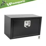 24"x"12"x14" Storage Tool Box 2x Chain + 1x Lock For Truck / Garage / RV