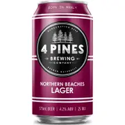 [4 Pines Brewing] 4 Pines Sea Eagles Nth Beaches Lager Can 375mL