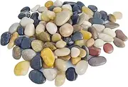 2 Pounds Pebbles Polished Gravel, Natural Polished Mixed Color Stones, Small Decorative River Rock Stones (32-Oz)