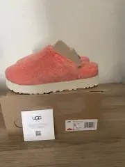 UGG Size 7 PEACH BLISS Fuzz Sugar Terry Slide SLIPPERS Spring Australia NEW BOX