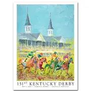2025 Kentucky Derby Poster – Official 151st Derby Art by Tyler Robertson 22”x30”