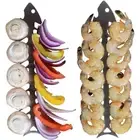 2PCS Silver Roaster Fork Reusable Barbecue Skewers Fish Bone Skewers BBQ Grill