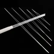 5Pcs/Lot Big Eye Curved Open Stainless Steel Beading Needles for Beads Pearls Th
