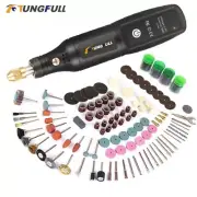 USB Wireless Rotary Woodworking Engraving Pen Mini Wireless Dril Dremel Tool Kit