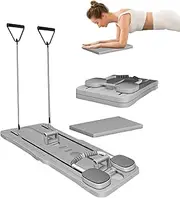 Pilates Reformer Machine, Compact Pilates Board, Foldable Pilates Reformer for Home Workout, Portable Pilates Machine, Multifunctional Ab Exercise Home Workout Equipment