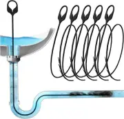 30 Inch Long Sink Snake Drain Clog Remover Auger Hair Catcher Cleaning 5 Pack