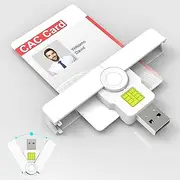 USB Mini Foldable Smart CAC Reader, DOD Military Common Access Card Reader, PIV/ID Credit Card Reader Compatible With Windows, Linux