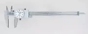 Mitutoyo 505-739 - 8" Dial Calipers .1/Rev .001 Grads ID/OD Carbide