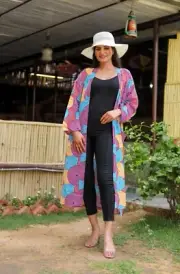 Robe Cover Up Kimono Sleepwear Bohemian Night Dress Bathrobe Summer Wear Kimono