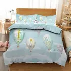 Rabbit Balloon 3D Printing Duvet Quilt Doona Covers Pillow Case Bedding Sets