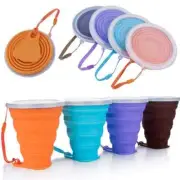 270ML Portable Travel Foldable Silicone Cup Telescopic Collapsible Outdoor Use