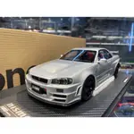 吉華科技@ 1/18 ONEMODEL NISSAN NISMO R34 GT-R Z-TUNE 銀色