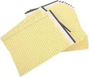 Parliky 10pcs Legal Notepads 30 Tearable Lined Pages 80gsm Paper 20.3x28cm Double-Sided Versatile Notebook for Daily Use