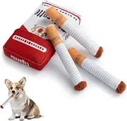 NIEEKRUN Cigarettes Dog Toys, Cigarettes Dog Plush Toy, Funny Giggle Squeak Toys, Dog Toys for Boredom, Dog Cigarette Shape Toys Plush Interactive Toys for Small, Medium and Large Dogs