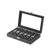 Ring Jewelry Organizer Box, 30 Slot Rings Display Storage Case Earring Showcase