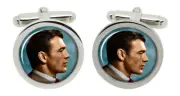 Gary Cooper Cufflinks in Chrome Box