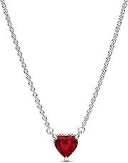 [PANDORA] Timeless Jewellery Sparkling Heart with Cherry Red Anniversary Crystal