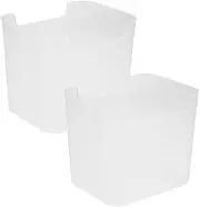 CORHAD 2 Pcs Airtight Refrigerator Side Door Storage Boxes Fruit Veggie and Food Storage Containers for Fridge