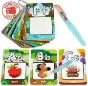 Alphabet Water Coloring Cards, Aqua Painting Doddle Flashcards, Drawing 26 Lette