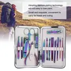 15Pcs/Set Portable Nail Clippers Manicure Scissors Grooming Tool Kit Stainle IDM