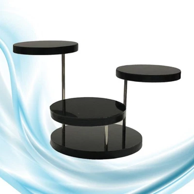 3 Pieces Ring Display Stand Jewellery Jewlerly Rack Three-layer Plate