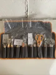 Wolfgang Puck 11pc Garnishing Utensil Kitchen Tools Set W/ Roll Up Carrying Bag