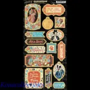 Graphic 45 Well Groomed Chipboard Die-cuts New! Cats & Dogs