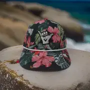 Callaway Hawaii Exotic Bloom Hat '25 Black & Green