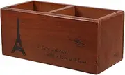 Healeved Retro Wooden Scissor Storage Box Multifunctional Hair Supplies Organizer for Salon Home Durable Craftsmanship with Classic Aesthetic Maximize Workspace Efficiency