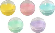 Kenisy 200pcs Empty Capsules 2" (5cm) Bulk 5 Colors Macaron Capsule for Toy Vending Machines Small Clear Containers Surprise for Kids Party Favor Prize Colorful Plastic Container Storage for Toys