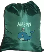 Shop Book / Library Bag | Tote | Swim Bag | Ocean Animal | Whale |1st Name FREE