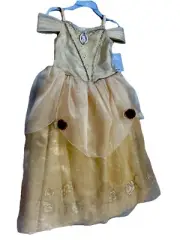 NEW!!! Disney Store Princess Beauty And The Beast Belle Yellow Dress Size 7/8