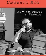 How to Write a Thesis (Unabridged) - Professor of Semiotics Umberto Eco,Sean Pratt CD
