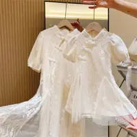 在飛比找ETMall東森購物網優惠-親子夏季中國風寶寶漢服女童旗袍