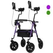 10’’ ELENKER Deluxe All-Terrain Upright Rollator Walker Stand Up Rolling Medical