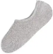 [Sctorikykt] 5 Pairs Men Women Invisible Low Cut No Show Footlet Socks Cotton Rich No-Slip -Ultra-Comfortable Cotton Blend Footlets