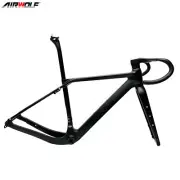 AIRWOLF T1100 Carbon Gravel Frame 700x50c Road Bike Cyclocross Racing UDH DISC