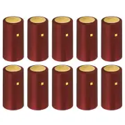 50Pcs PVC Heat Shrink Wine Bottle Caps, 1.2" Wine Shrink Wrap Sleeve Cap Claret