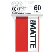 (60) Ultra Pro Eclipse PRO MATTE APPLE RED Small Deck Protector Card Sleeves