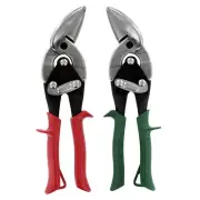 MIDWEST Aviation Snip Set - Left and Right Cut Offset Tin Cutting Shears with...