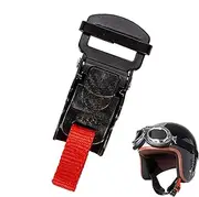 Motorcycle Helmet Adapter Buckle, Electroplated Cycling Hat Buckle Fastener, Motorcycle Accessories, Chin Strap Adapter Helmet Clip, Easy to Disconnect with Gloves