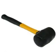 Wideskall® Fiberglass Grip Handle 8 oz Rubber Mallet Hammer