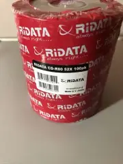 100 Pack Ridata CD-R80 52X 700MB/80Min Recordable Disc (box C)